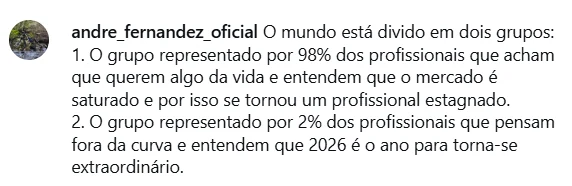 Depoimento de aluno da Jornada